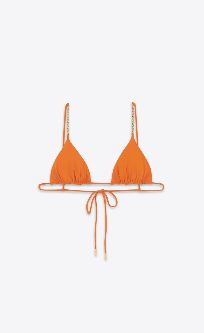 chain triangle bikini top - 1