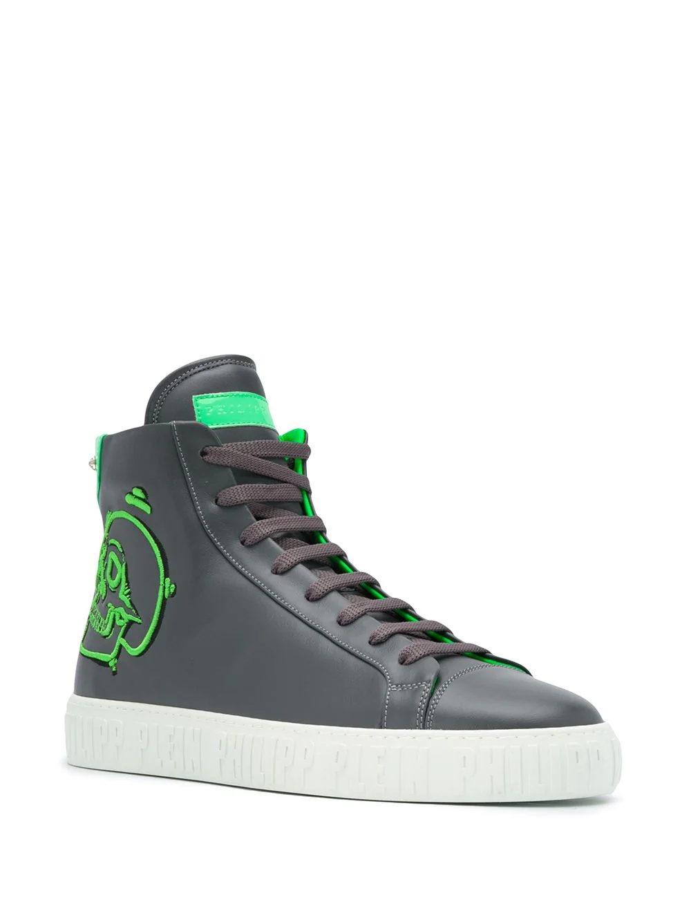 Skull high-top sneakers - 2