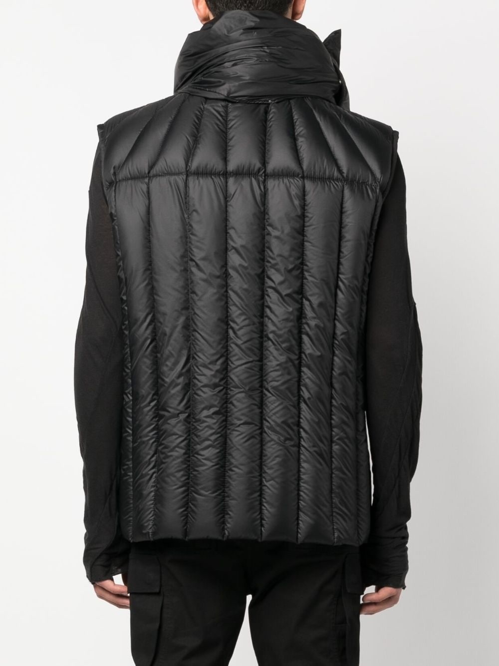 Gimp detachable-neck padded gilet - 4