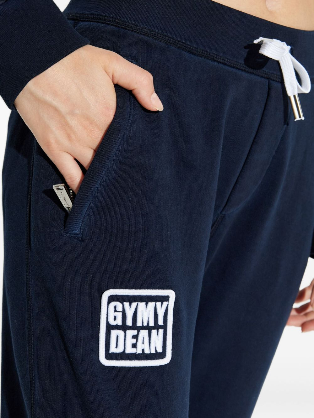 logo-patch number-detail track pants - 5