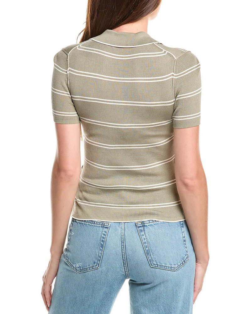 SIMKHAI SIMKHAI Matty Silk & Cashmere-Blend Polo Sweater outlook