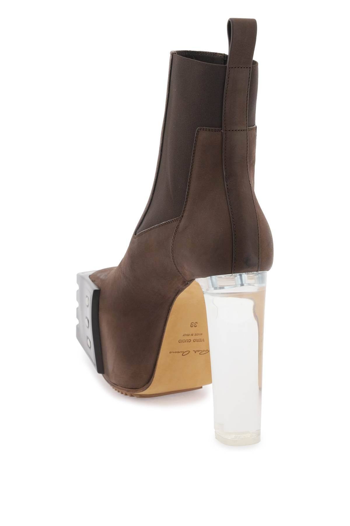 PLATFORM HEELED ANKLE BOOTS - 2