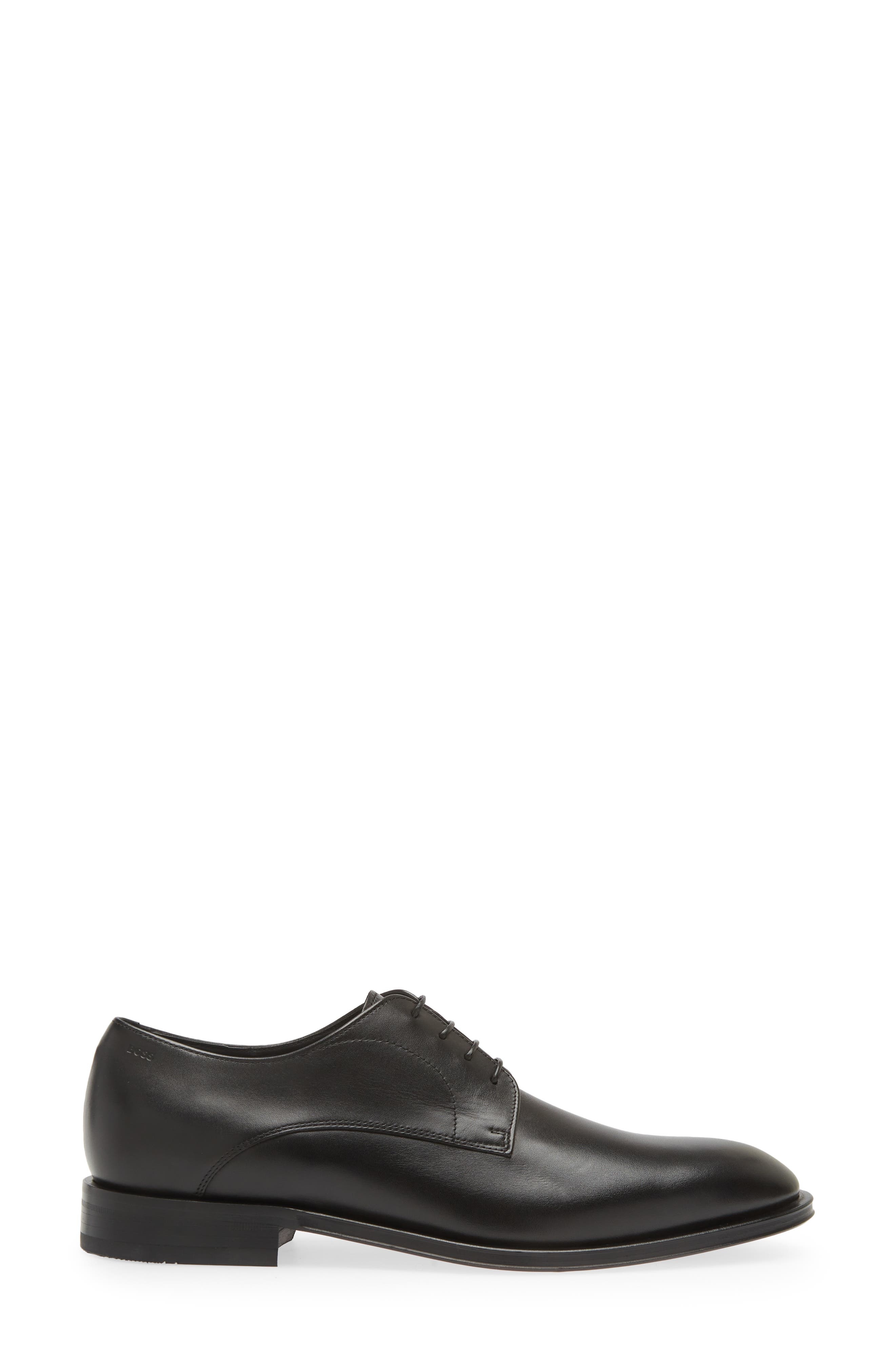 BOSS Derreck Plain Toe Derby in Black at Nordstrom - 3
