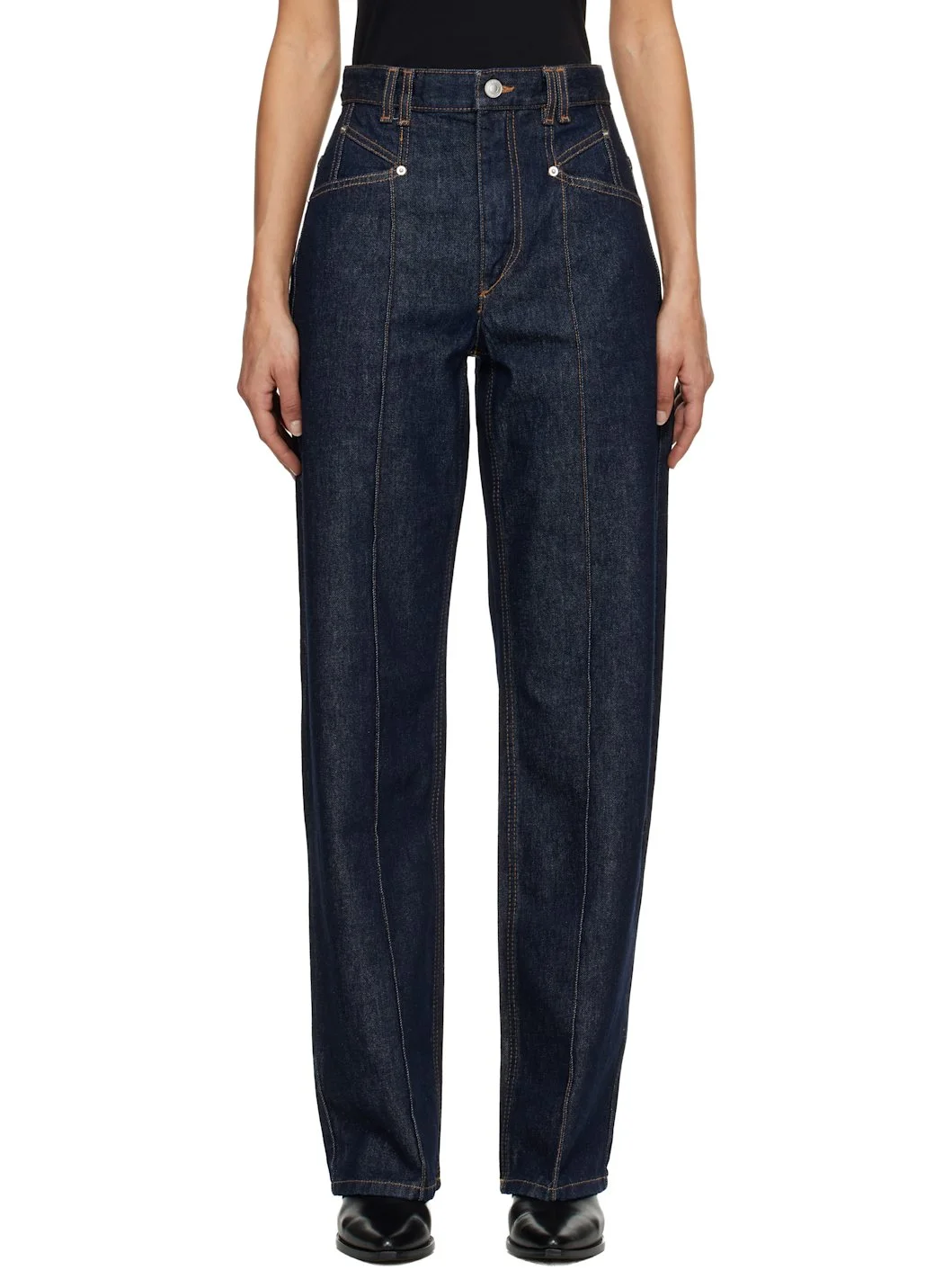 Navy Drolane Jeans - 1