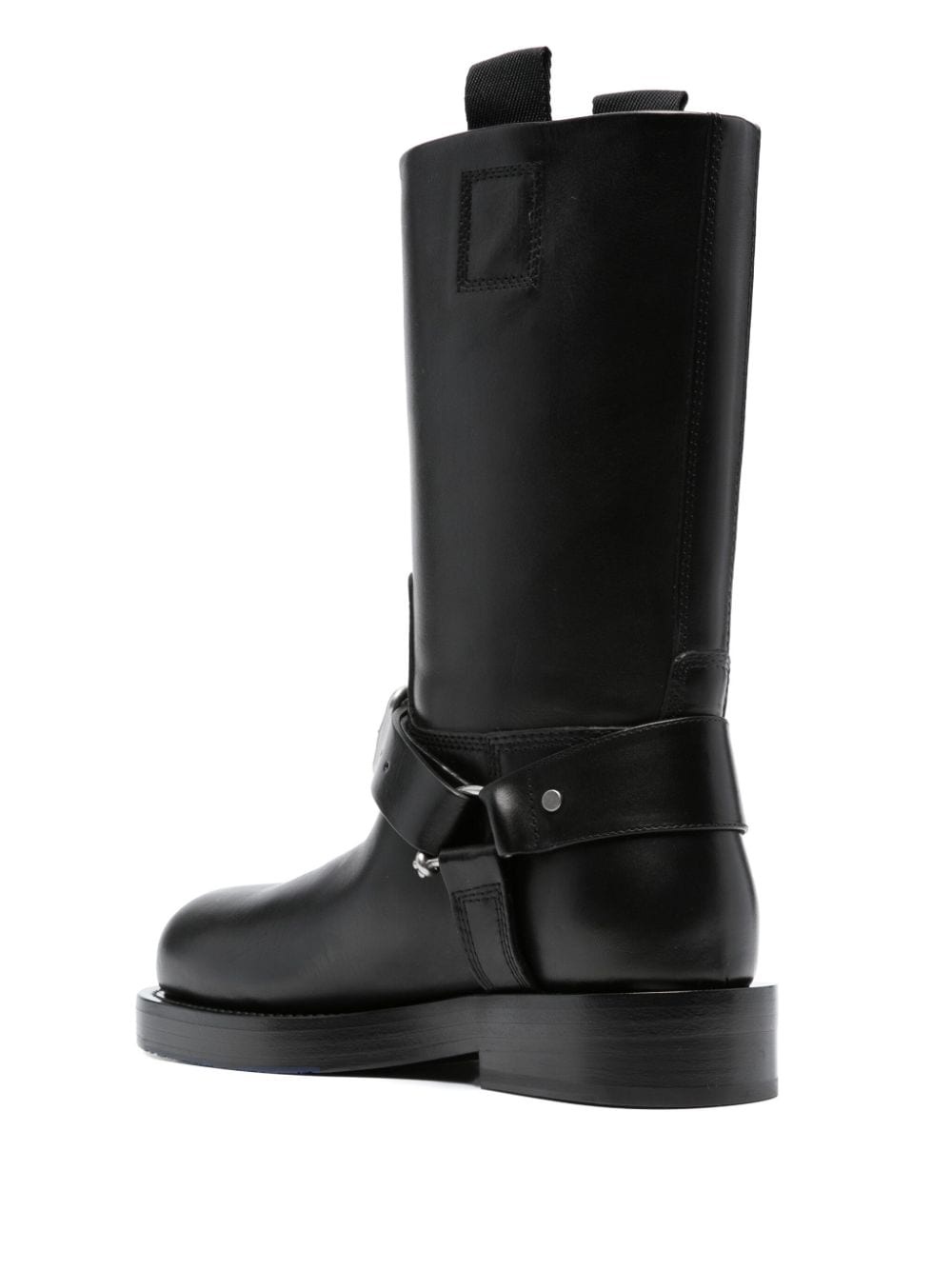buckled-strap leather boots - 3