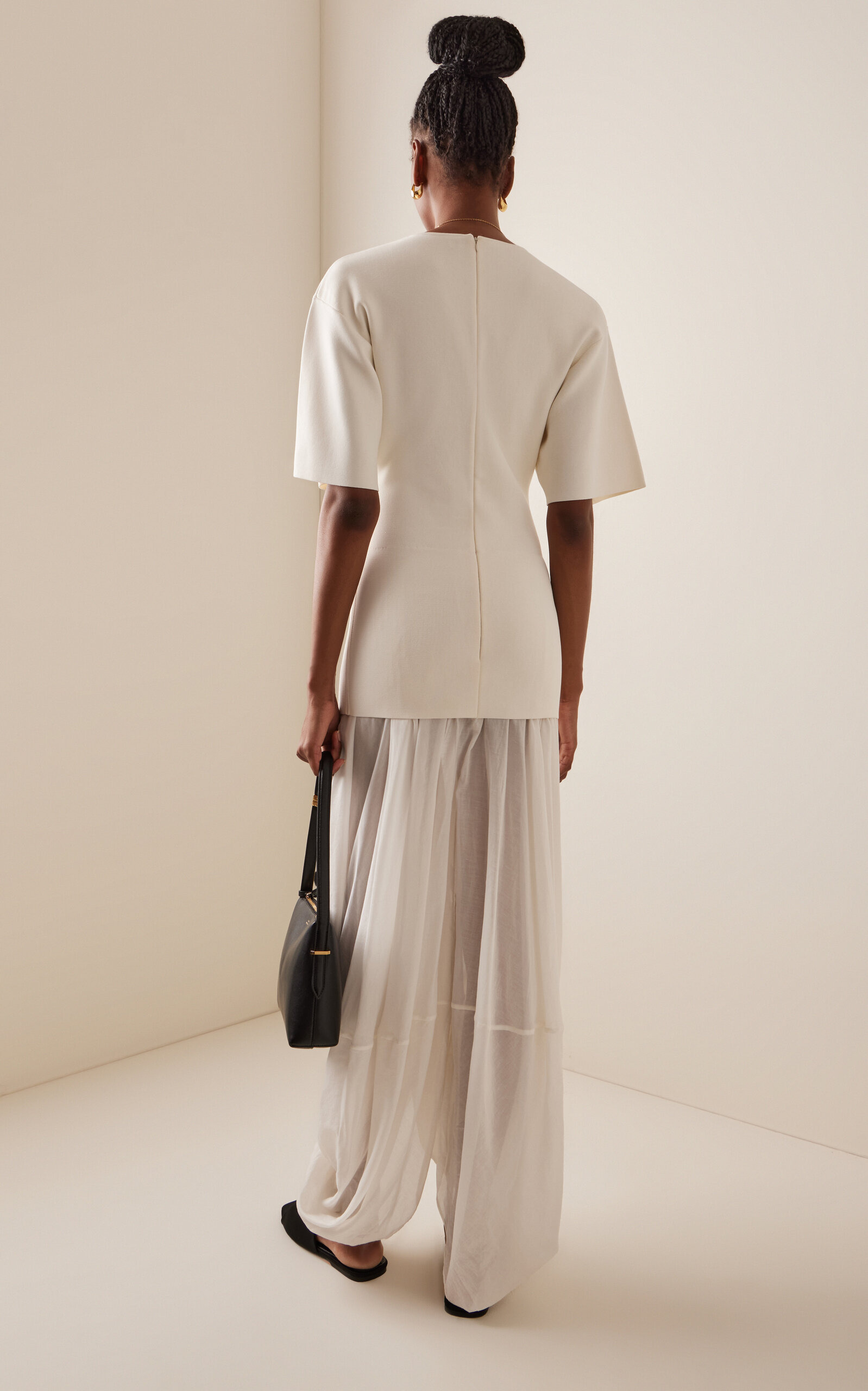 Cocoon Jersey Dress white - 5