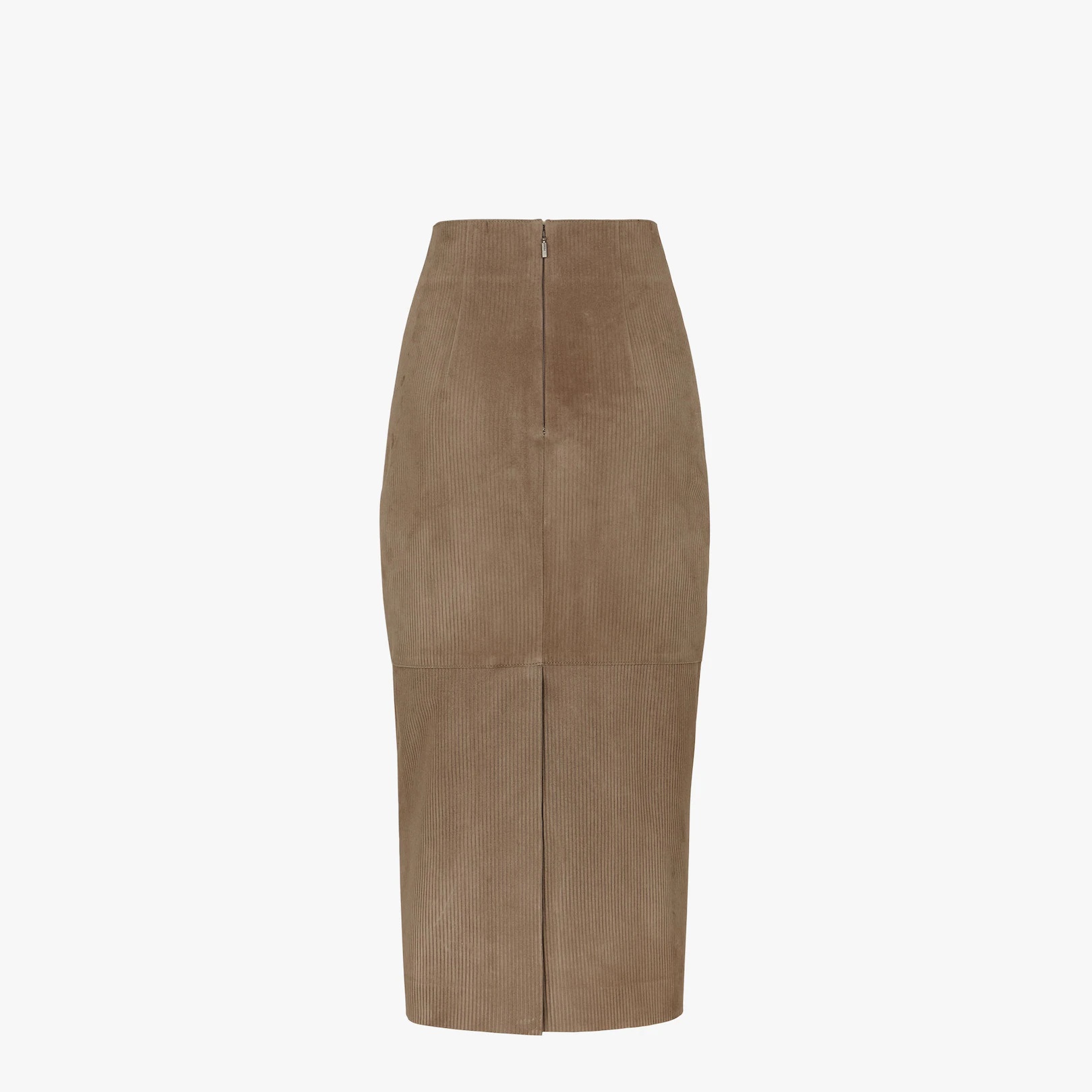 Brown suede skirt - 2