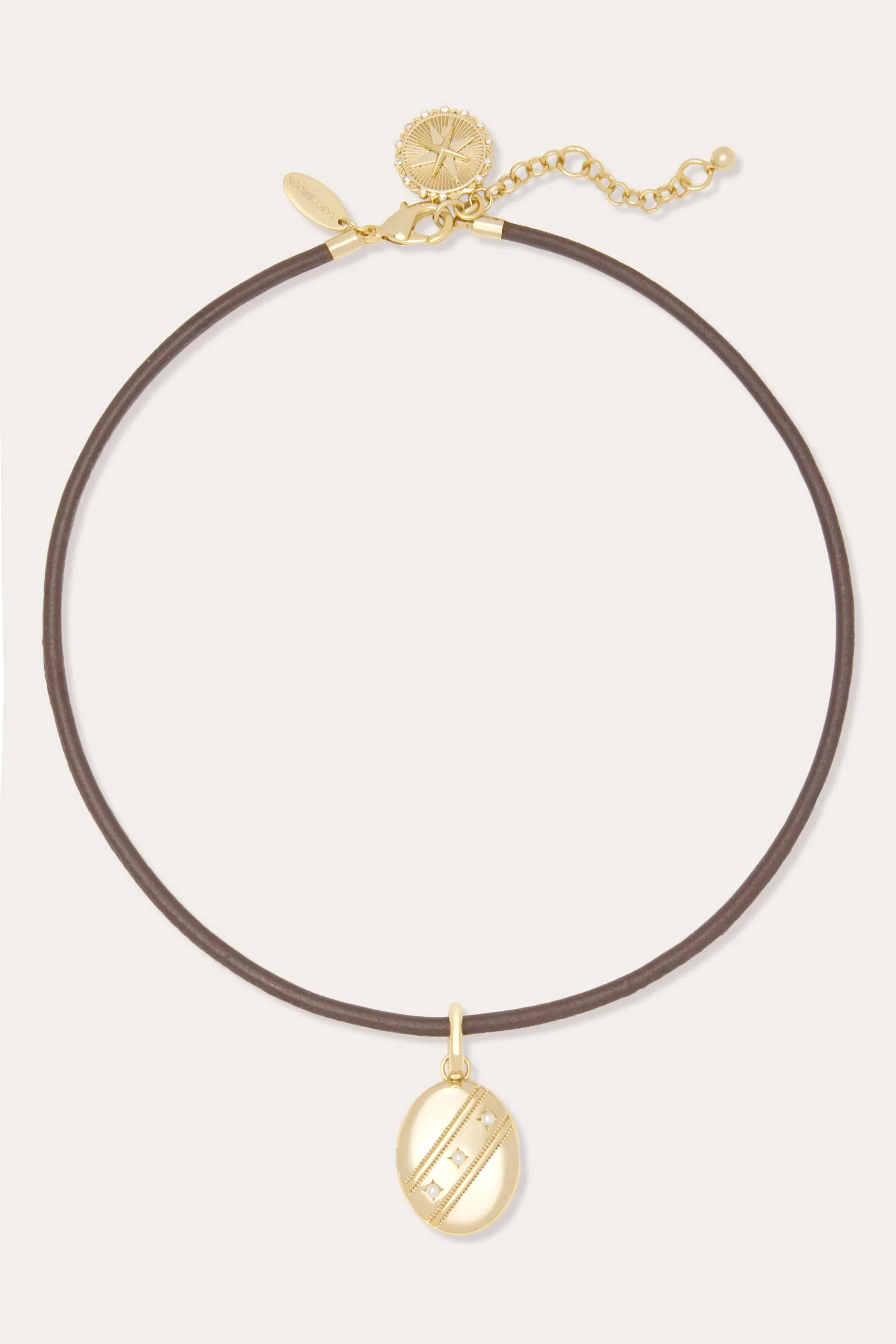 Leather Collar Necklace - 1