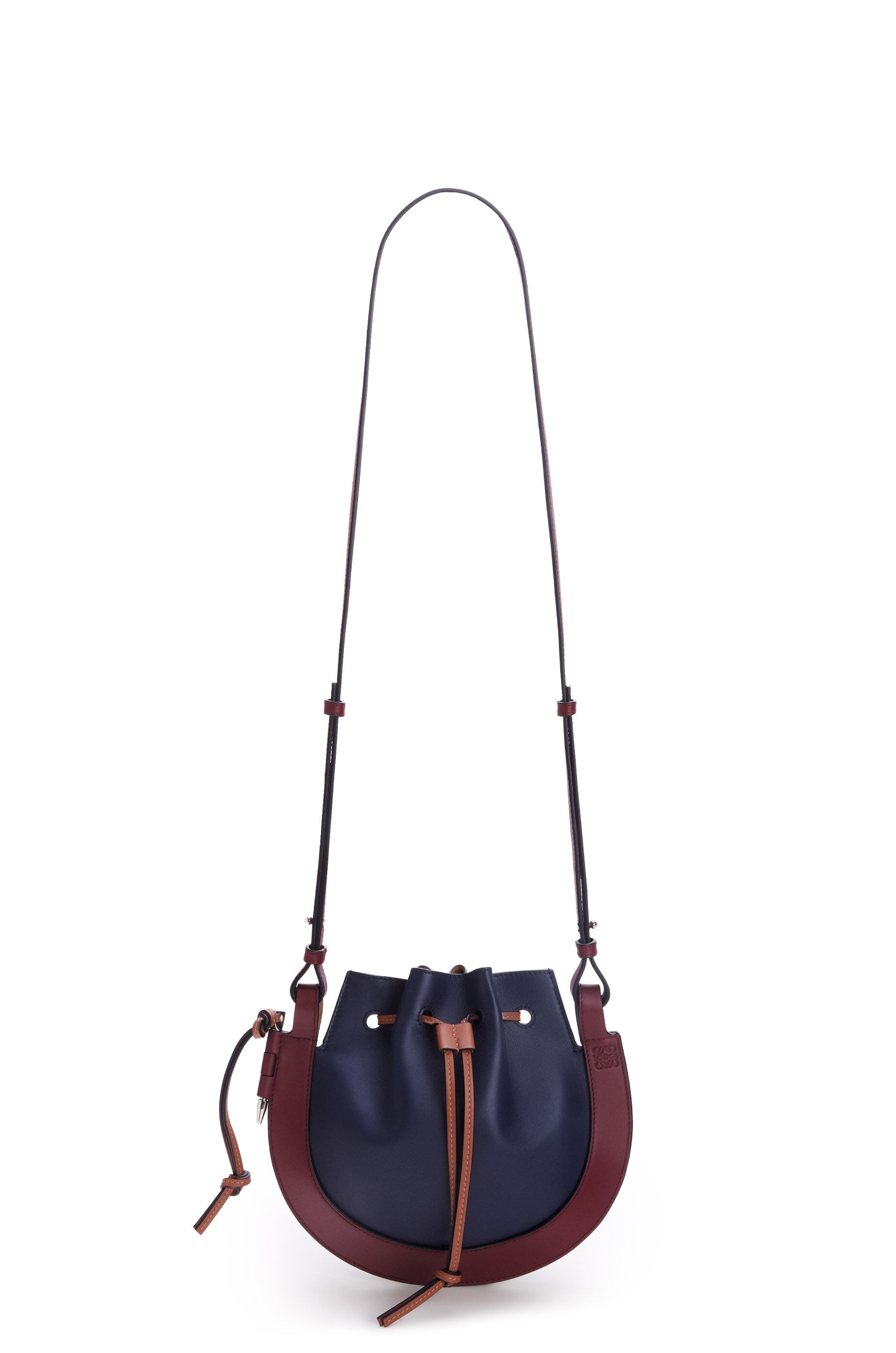 Small Horseshoe bag in nappa and calfskin - 3