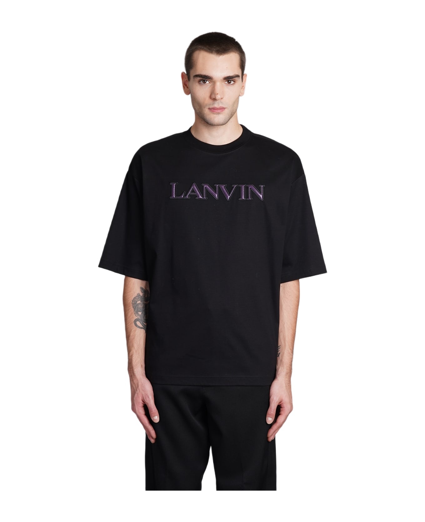 T-shirt In Black Cotton - 1