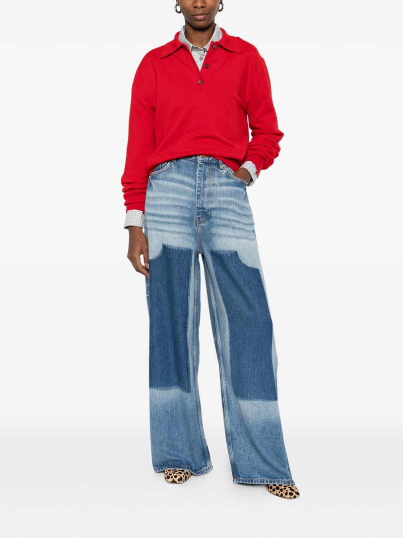 GANNI baggy wide-leg jeans outlook