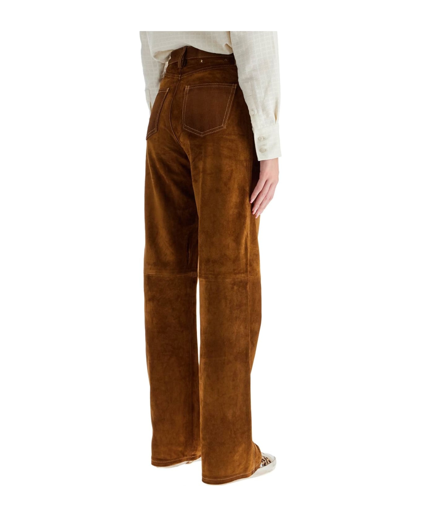 Brown Cowhide Trousers - 3