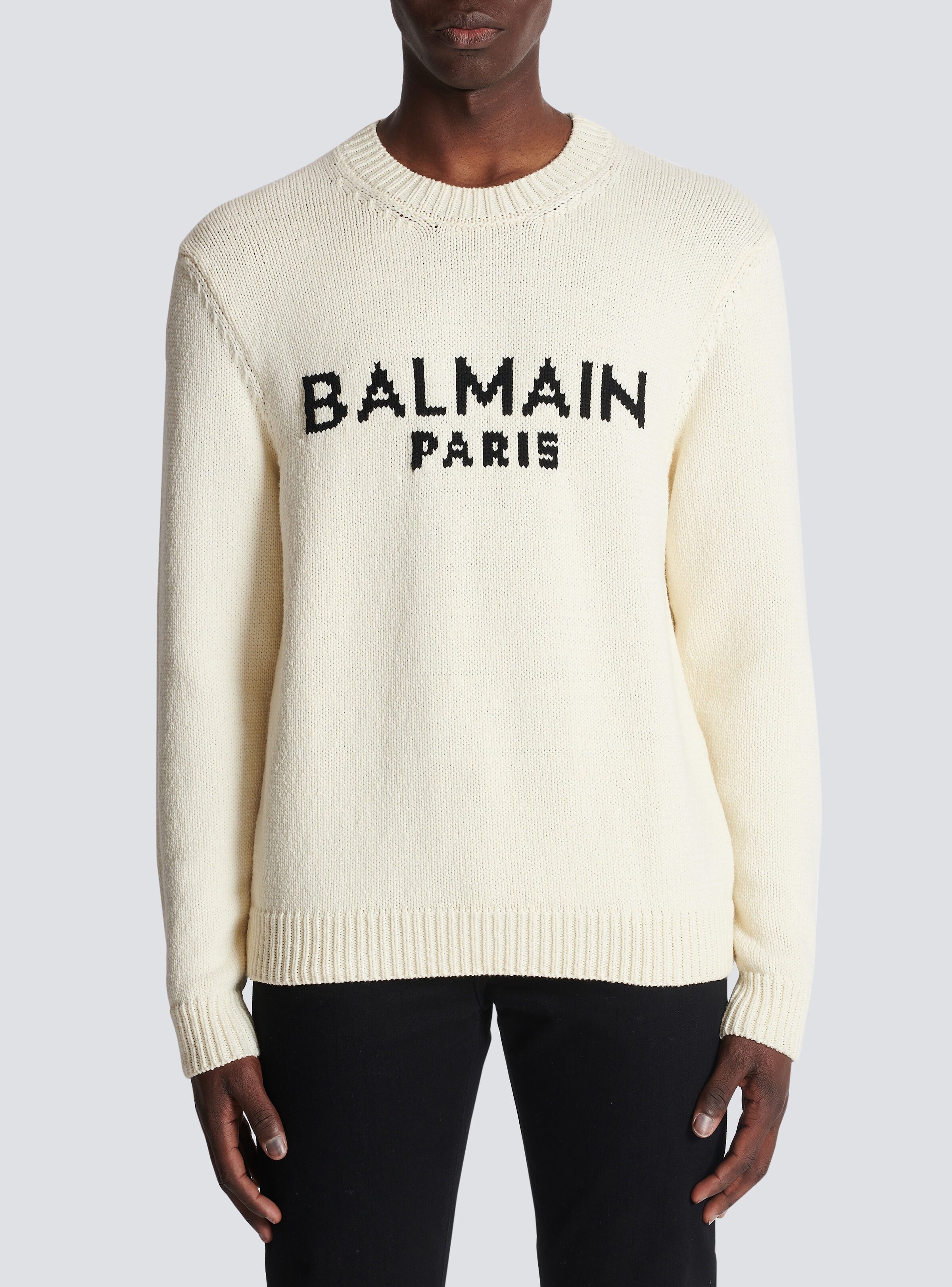 Balmain merino knit jumper - 5