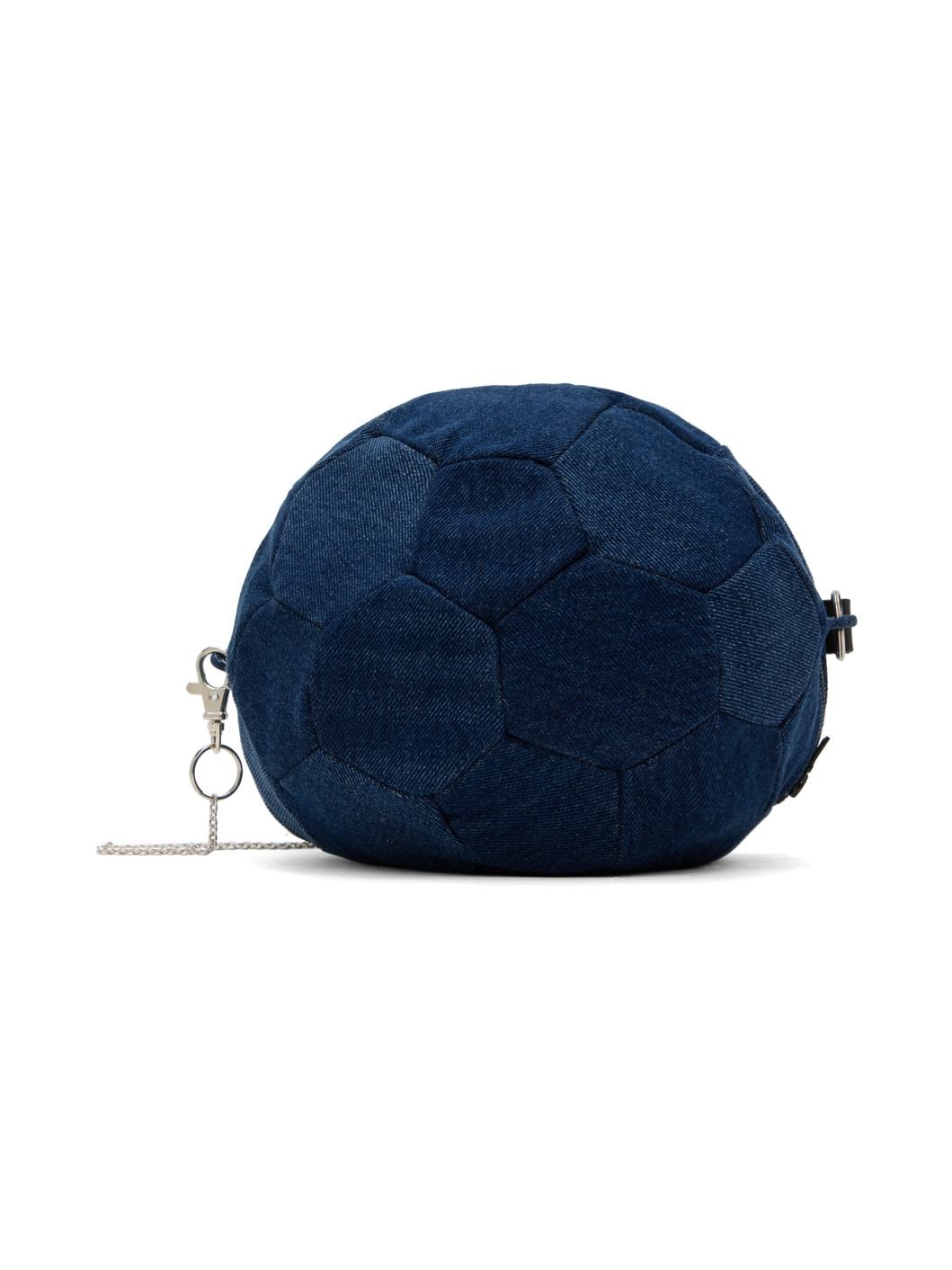 Navy BC Football Denim Bag - 1