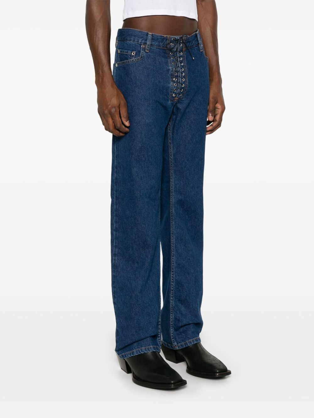Steve lace-up jeans - 5