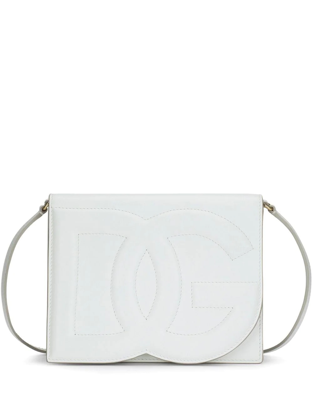 patent-leather logo crossbody - 1