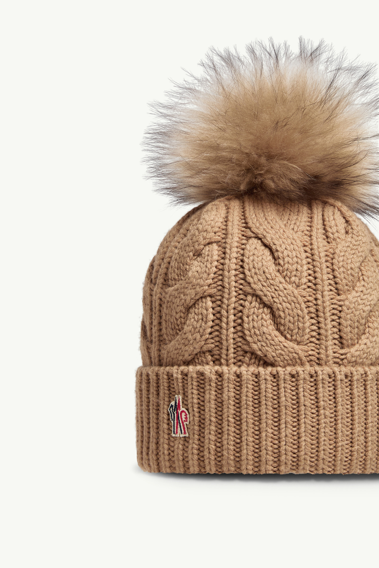 Wool & Cashmere Beanie with Pom Pom - 3