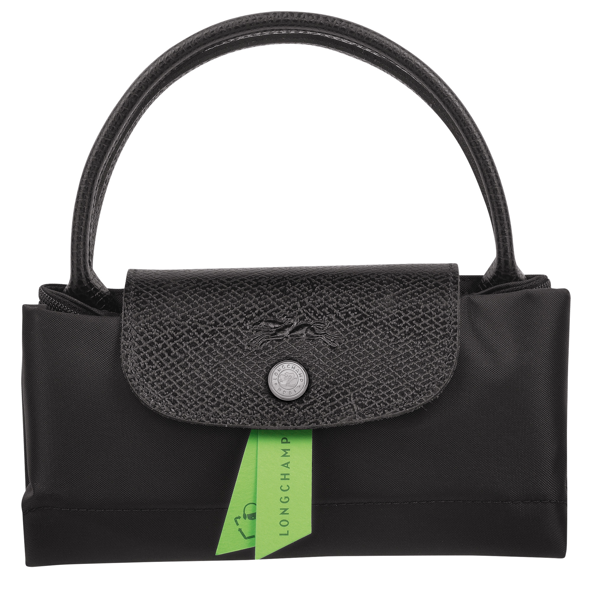 Longchamp Le Pliage Green Recycled Canvas Top Handle Bag