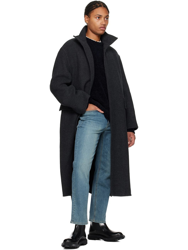 SOLID HOMME Gray Wool Coat outlook
