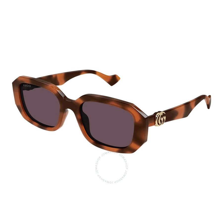 Gucci Dark Violet Geometric Ladies Sunglasses GG1535S 005 54 - 1