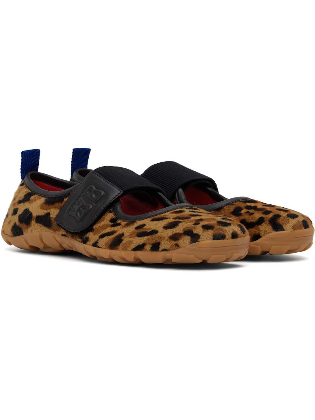 Tan & Brown Mary Jane Flat Sneakers - 4