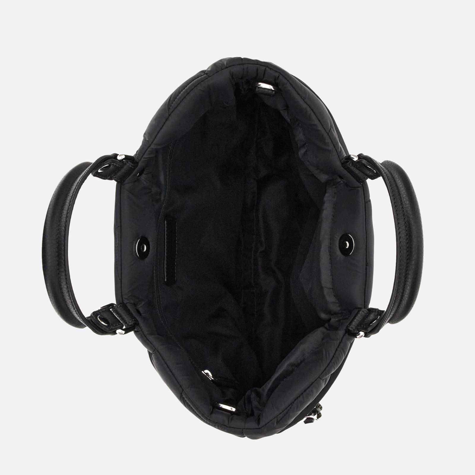 Quilted Shopping Bag Black - 6