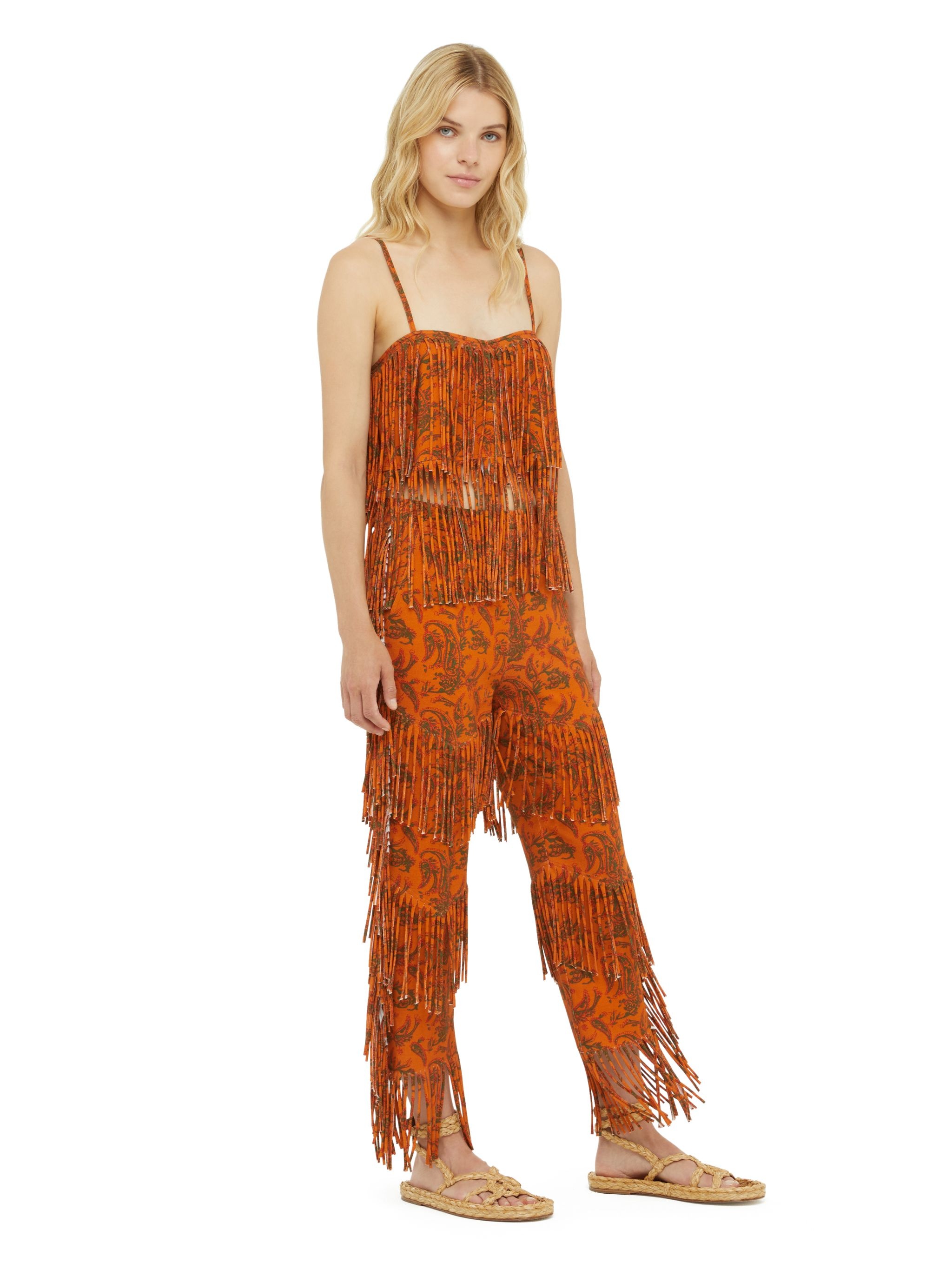 Monsoon Fringed Pants - 4