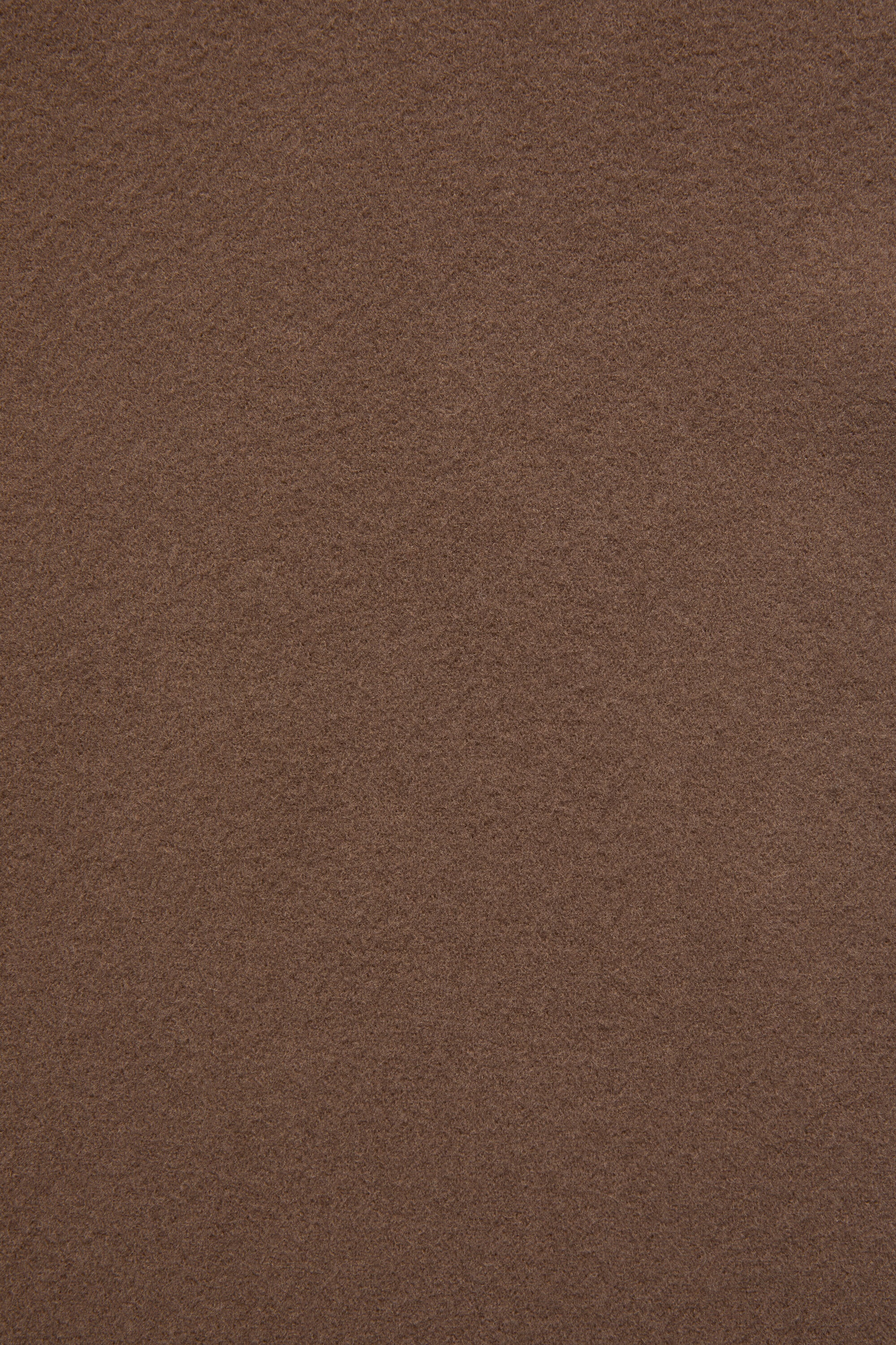 Fringe wool scarf - skinny - Chocolate brown - 5