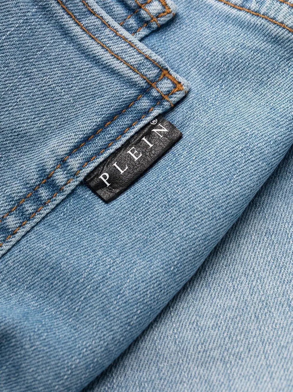 logo slim-fit jeans - 6