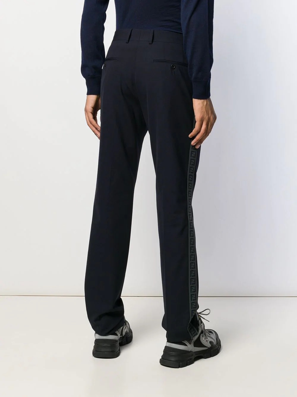 tailored straight-leg trousers  - 4