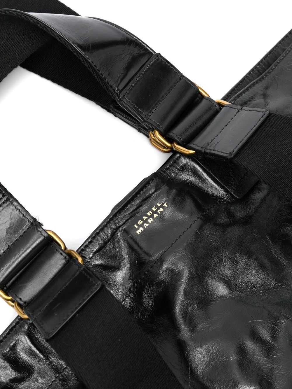Wardy crinkled-finish tote bag - 4