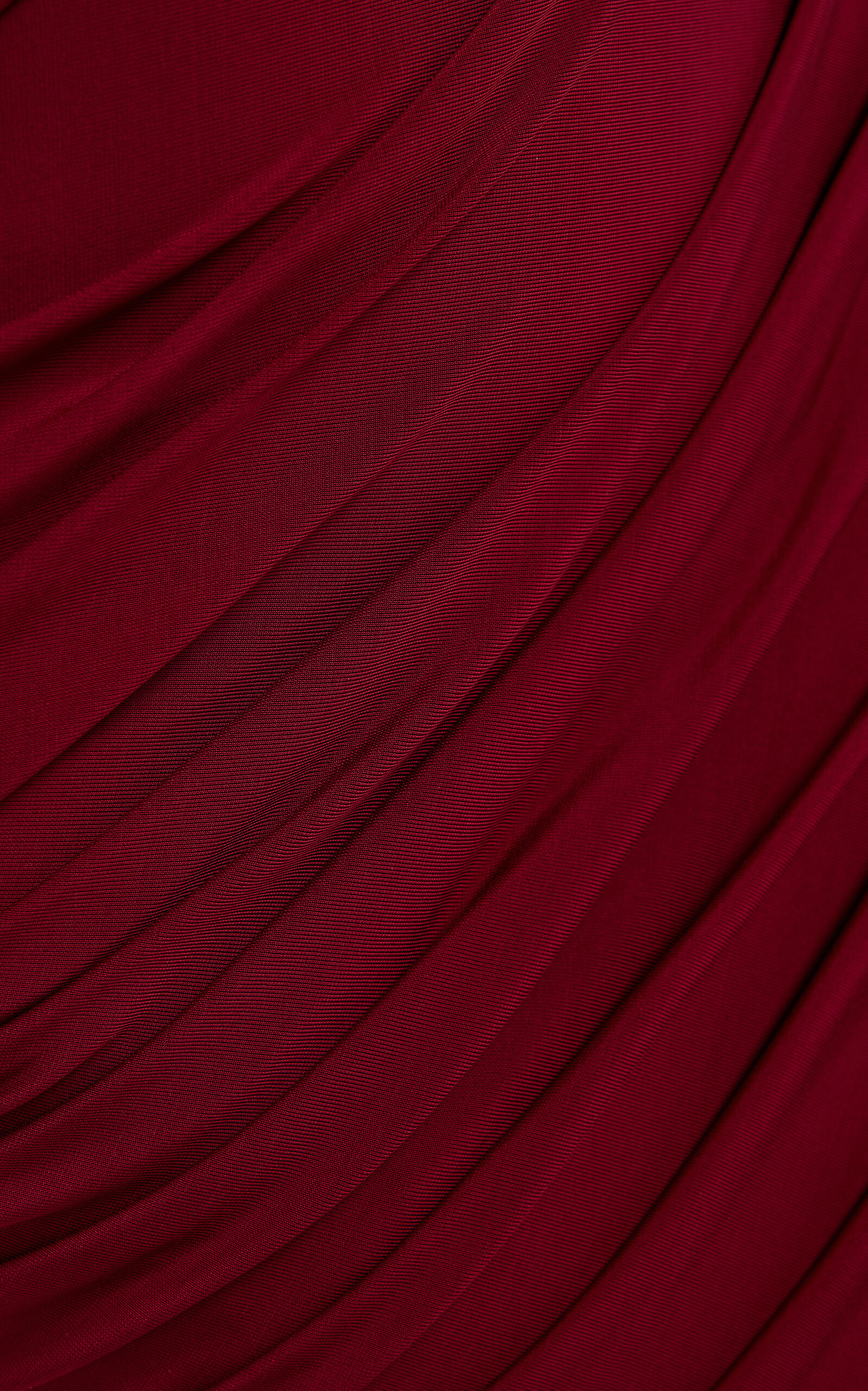 Draped Tulle Dress burgundy - 5