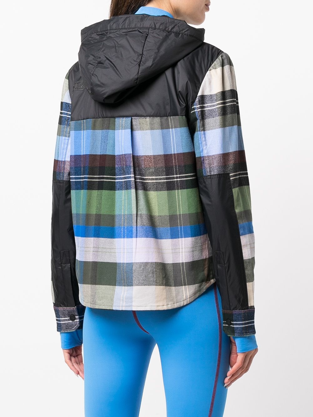 Loge-Peak check-print ski hoodie - 4