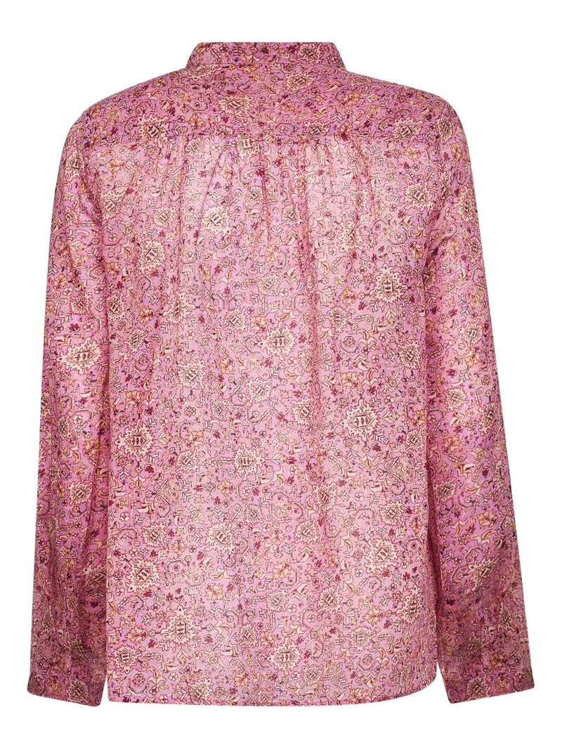 Isabel Marant Étoile Maria floral-print band-collar shirt outlook