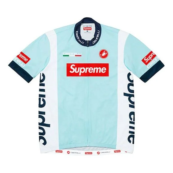 Supreme SS19 x Castelli Cycling Jersey Crossover Bike Short Sleeve Unisex Blue SUP-SS19-10394 - 1