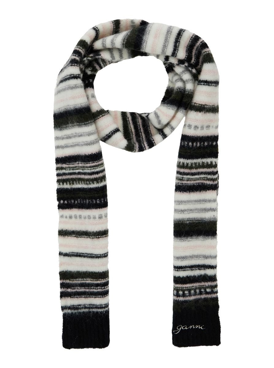 Ganni Striped Scarf - 3