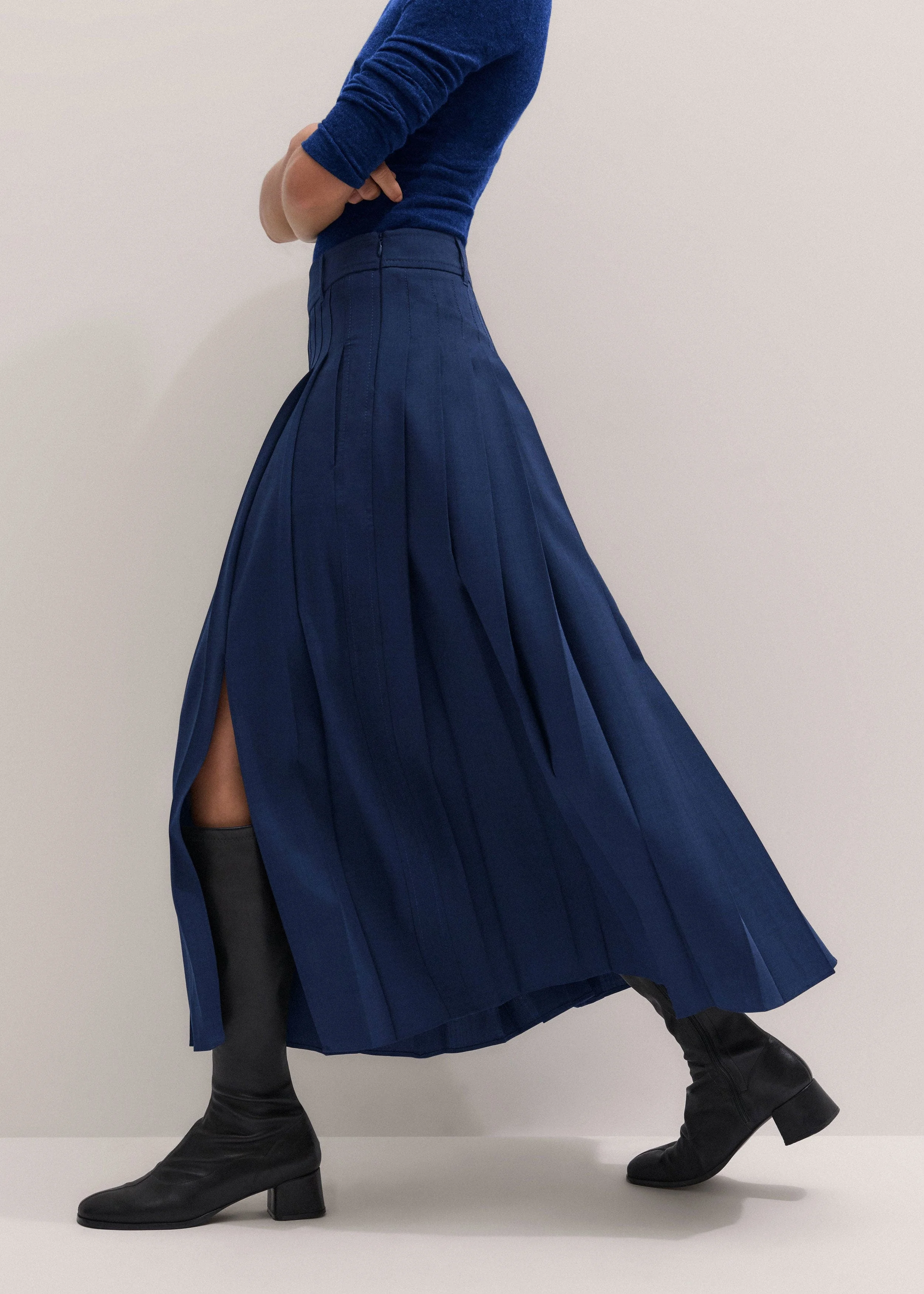 Pleated Maxi Skirt - 1