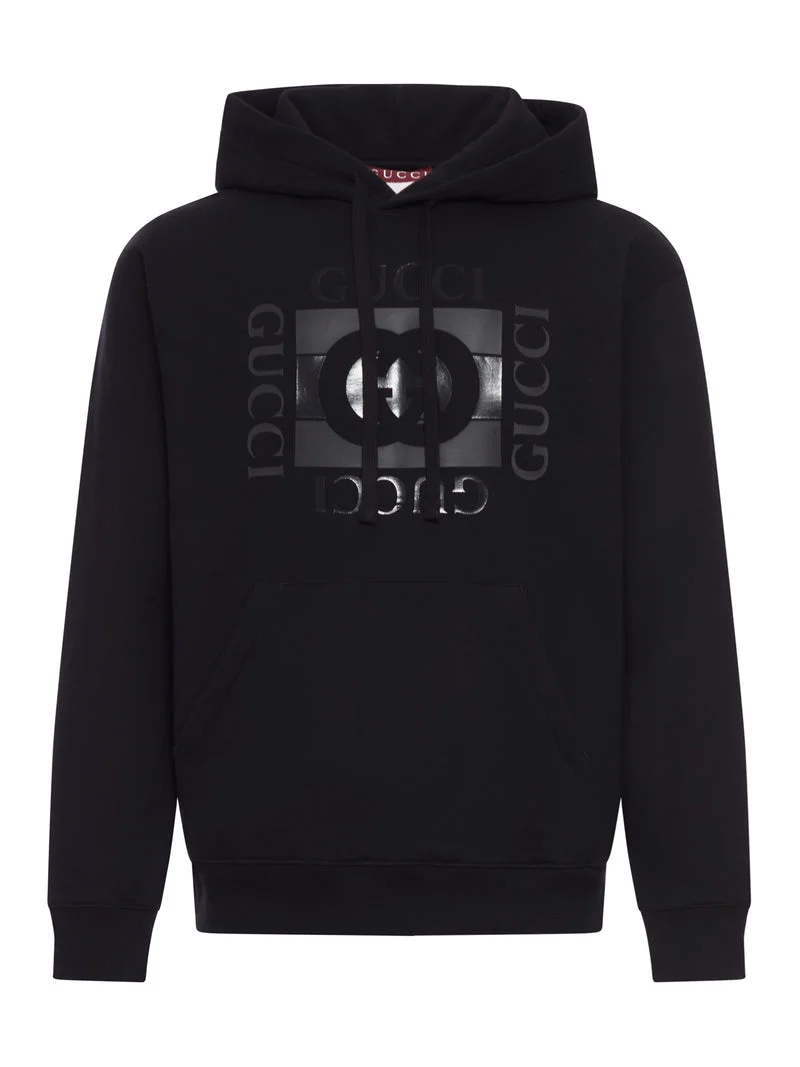 Gucci Men Cotton Jersey Hoodie With Print - 1