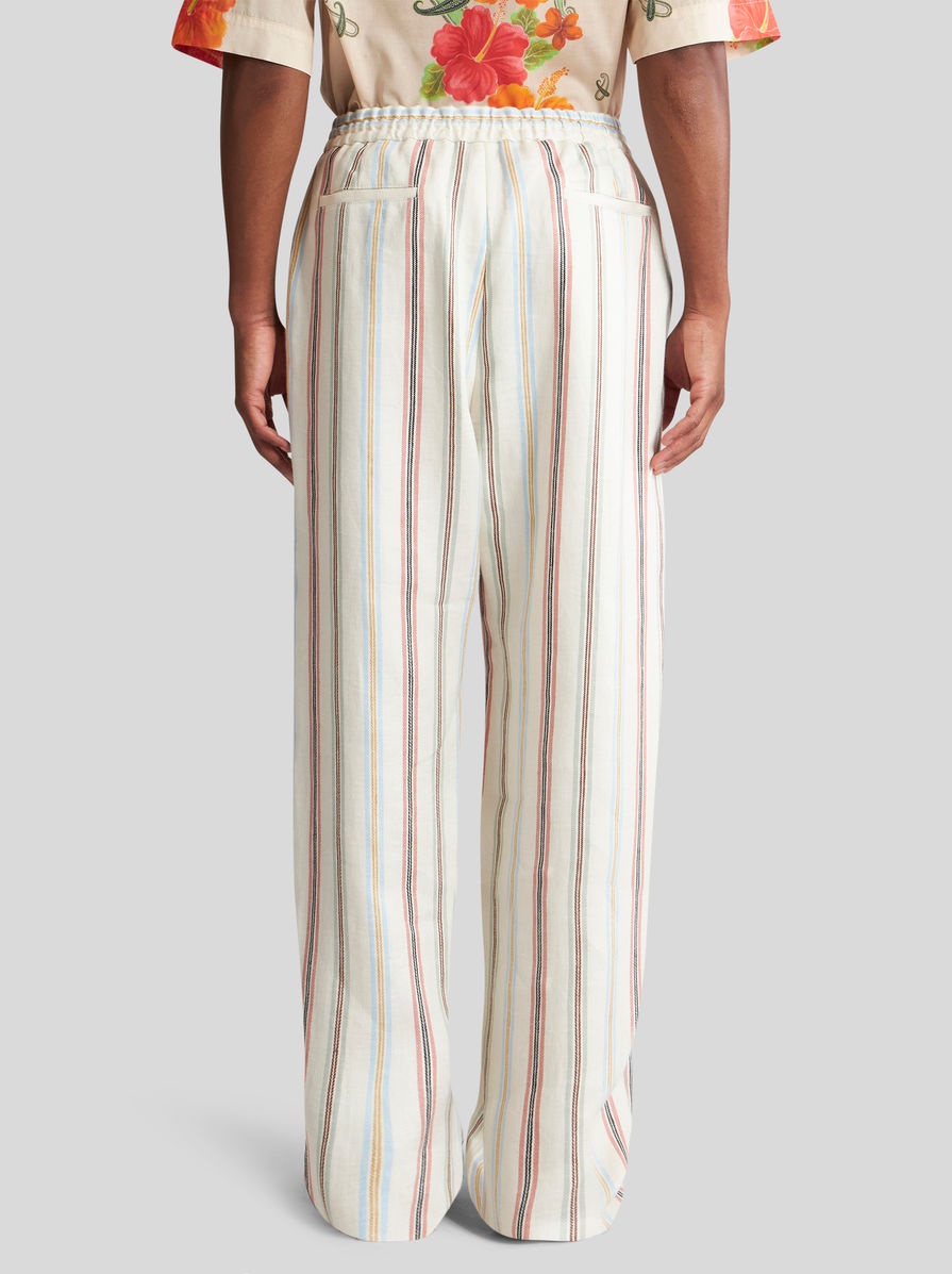 STRIPED LINEN TROUSERS - 4