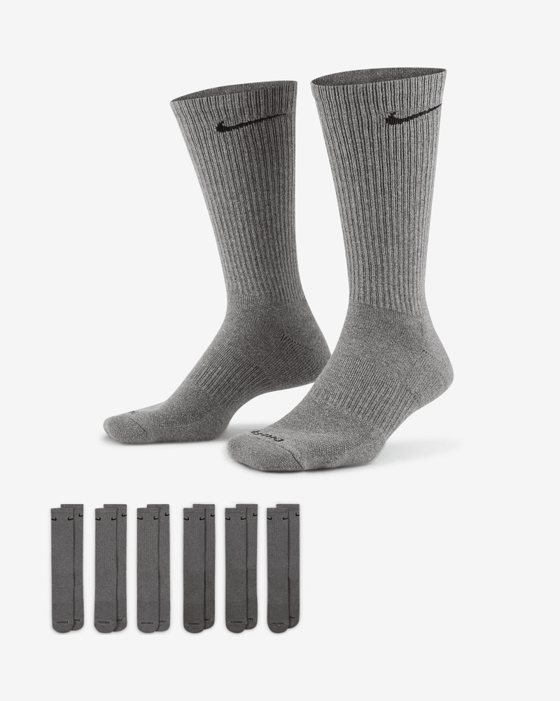 Nike Everyday Plus Cushioned Training Crew Socks (6 Pairs) 1