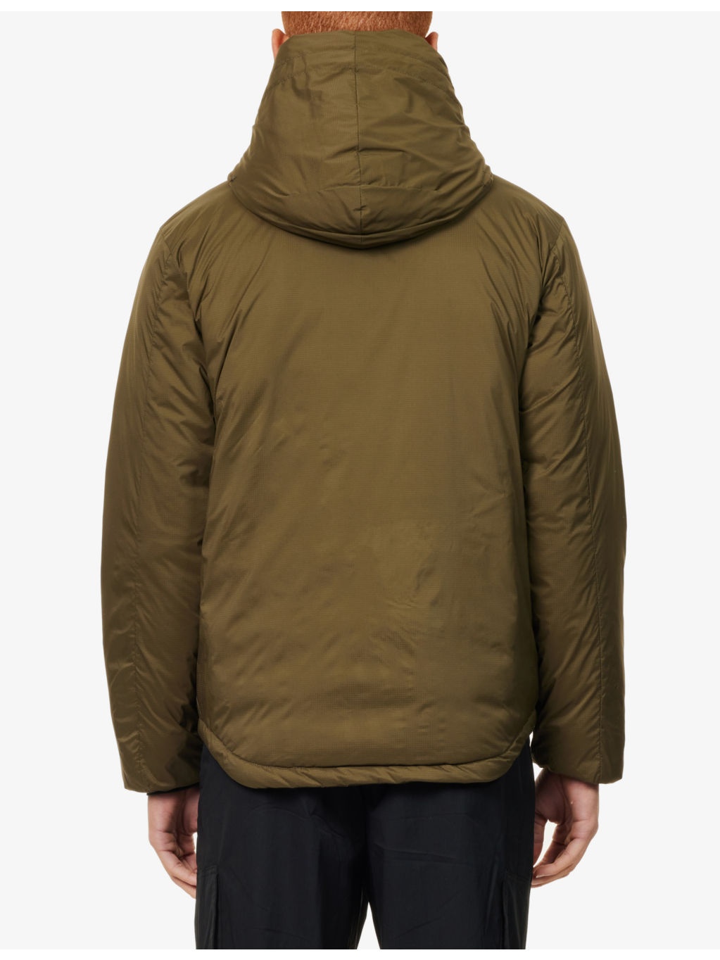 Lodge logo-patch shell-down hooded puffer jacket - 4