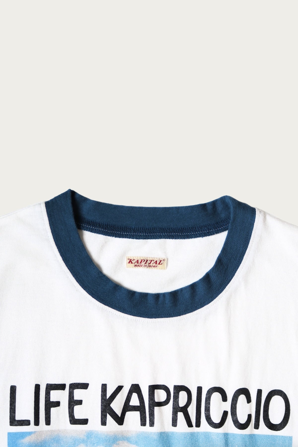 20/-Jersey RINGER T (LIFE KAPRICCIO ROAD SIGN PAINTER) - White - 2