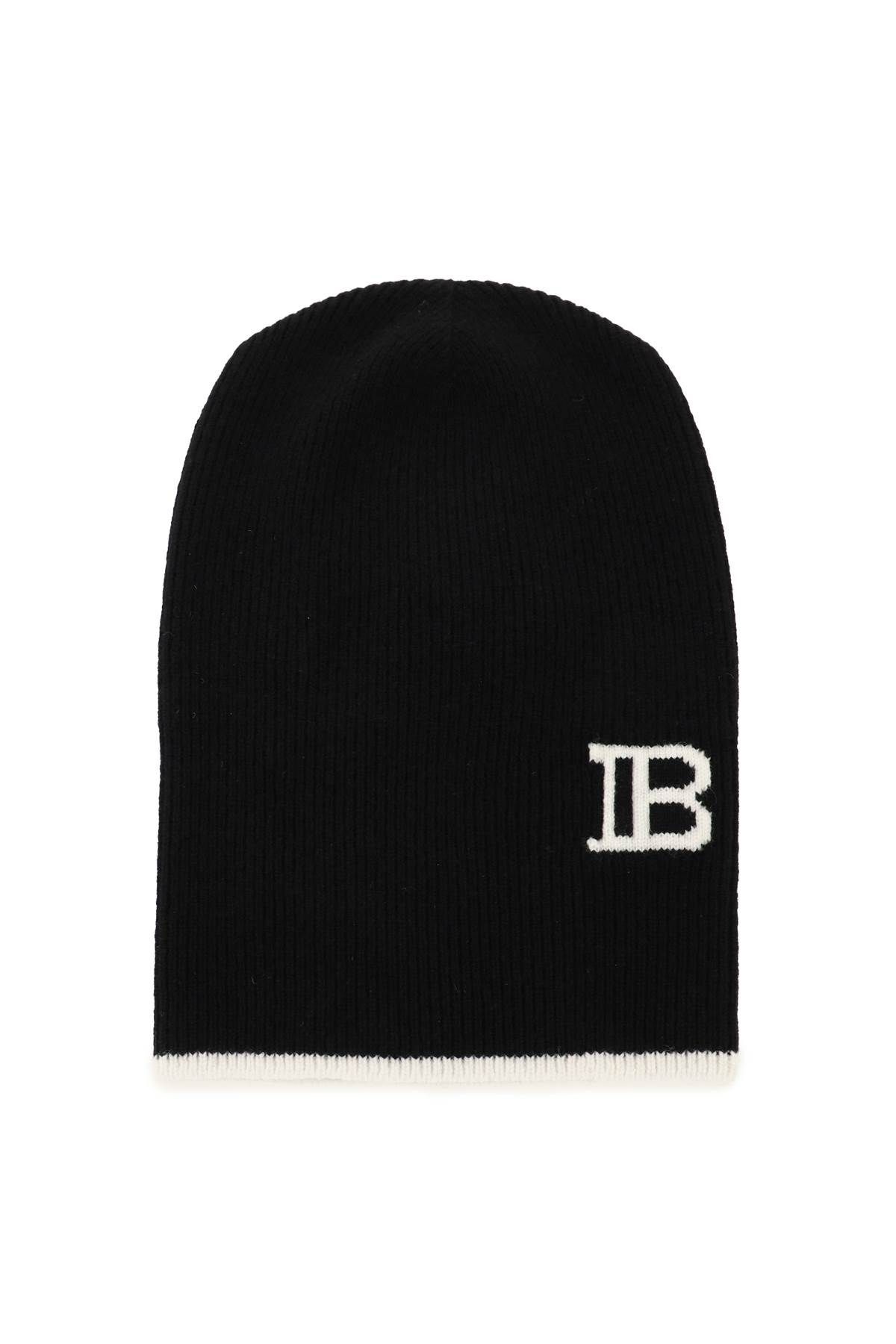 WOOL AND CASHMERE BEANIE HAT - 1