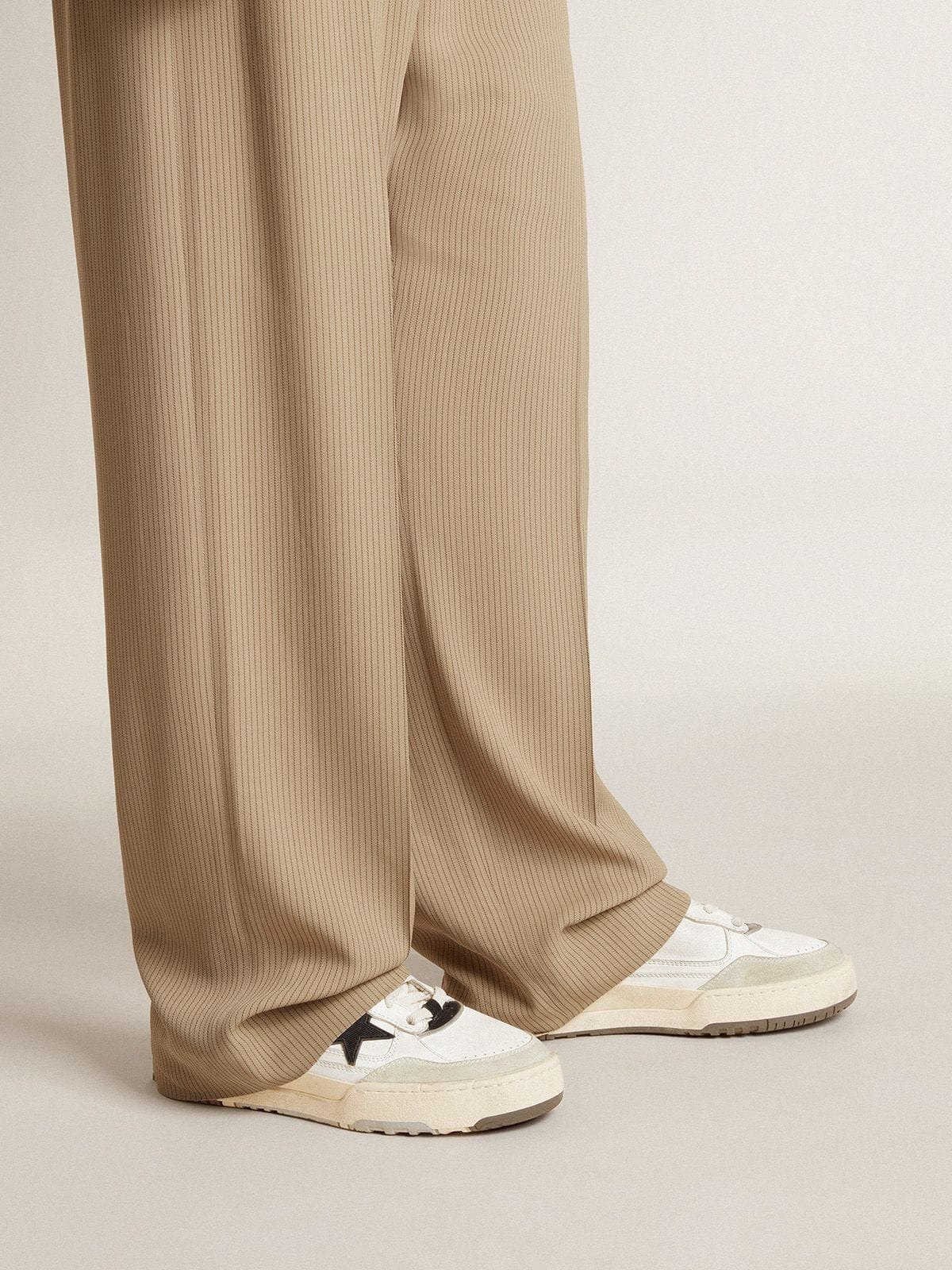 Men's Forty2 with pink TPU star and white leather heel tab - 3