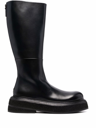 Marsèll mid-calf length leather boots outlook