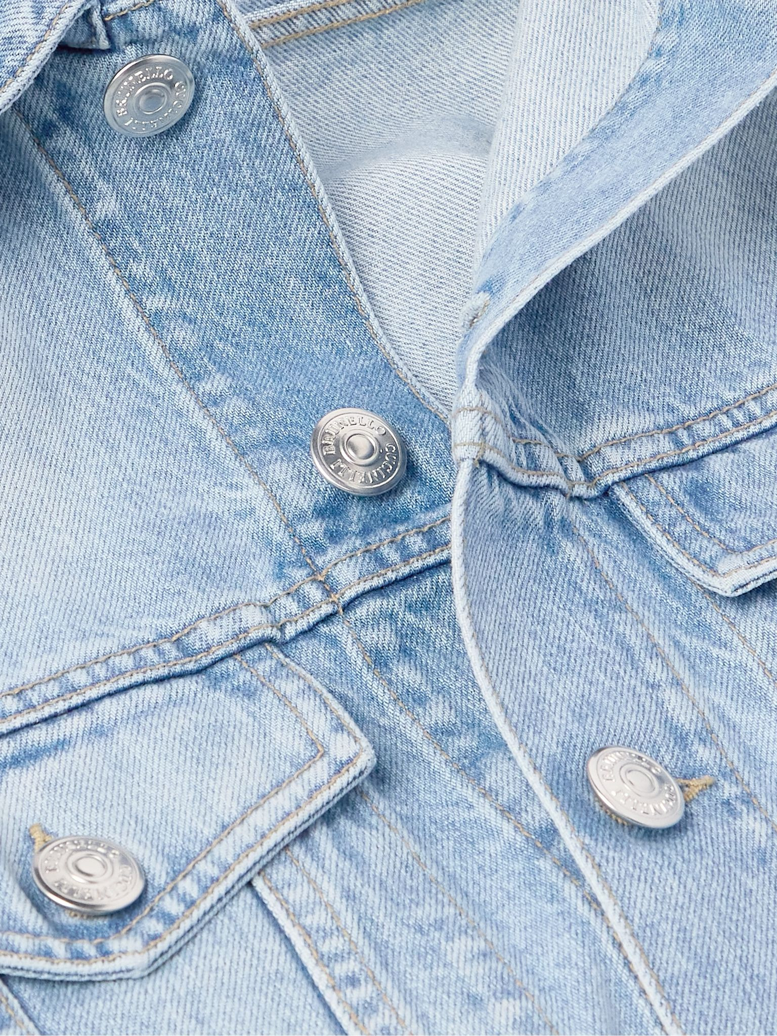 Denim Trucker Jacket Blue - 4