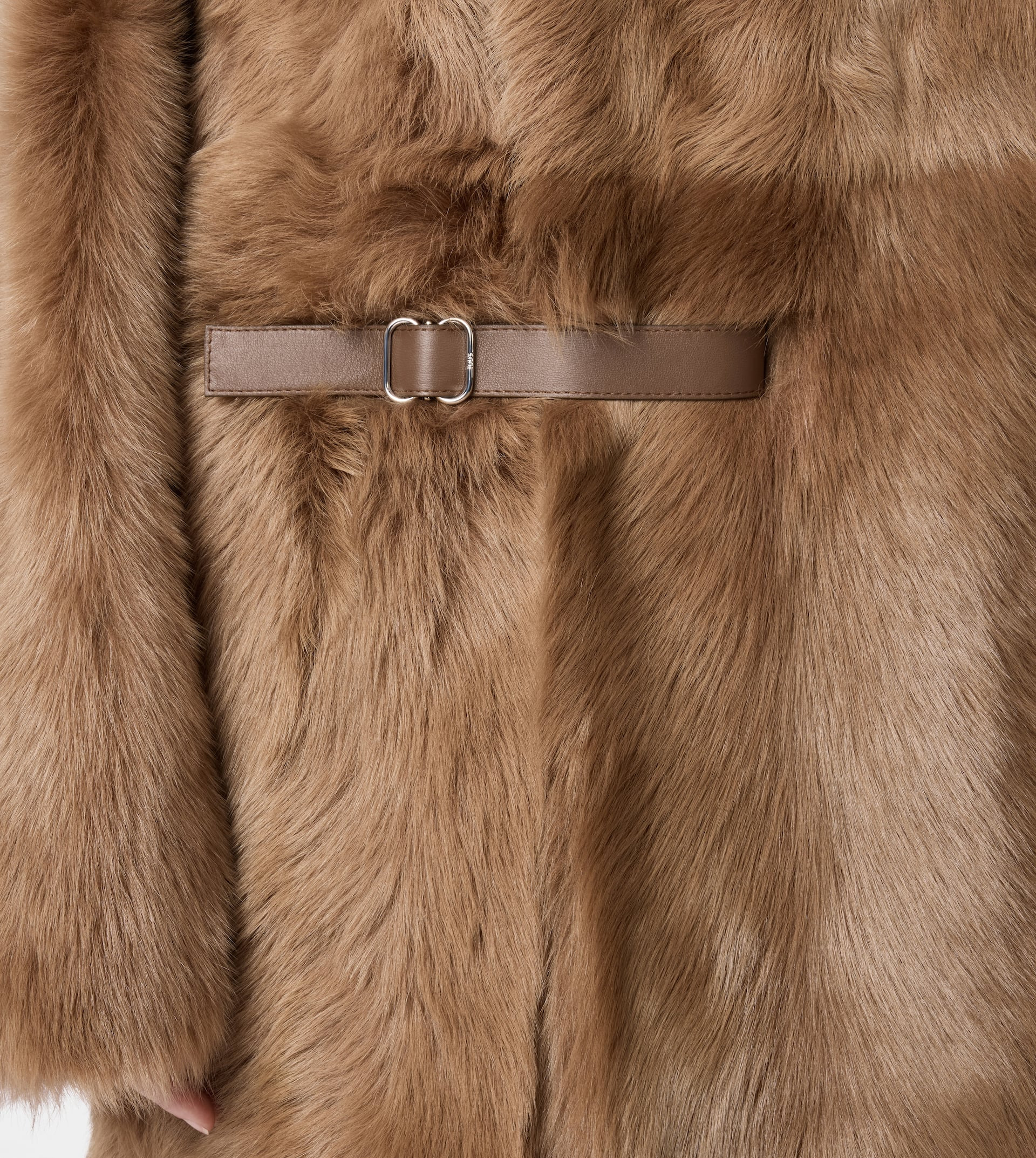 OVER COAT IN SHEARLING - BROWN - 6