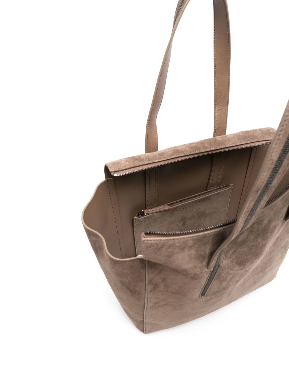 Monili-trim leather tote - 5