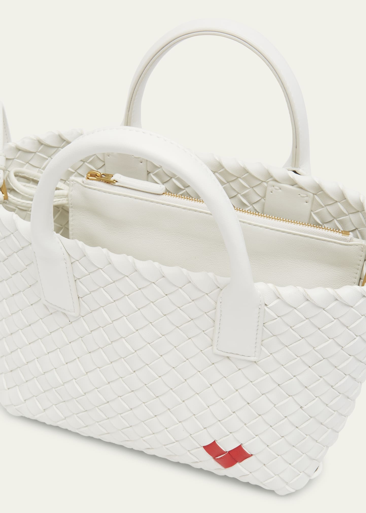 Cabat Mini Heart Leather Tote Bag - 4