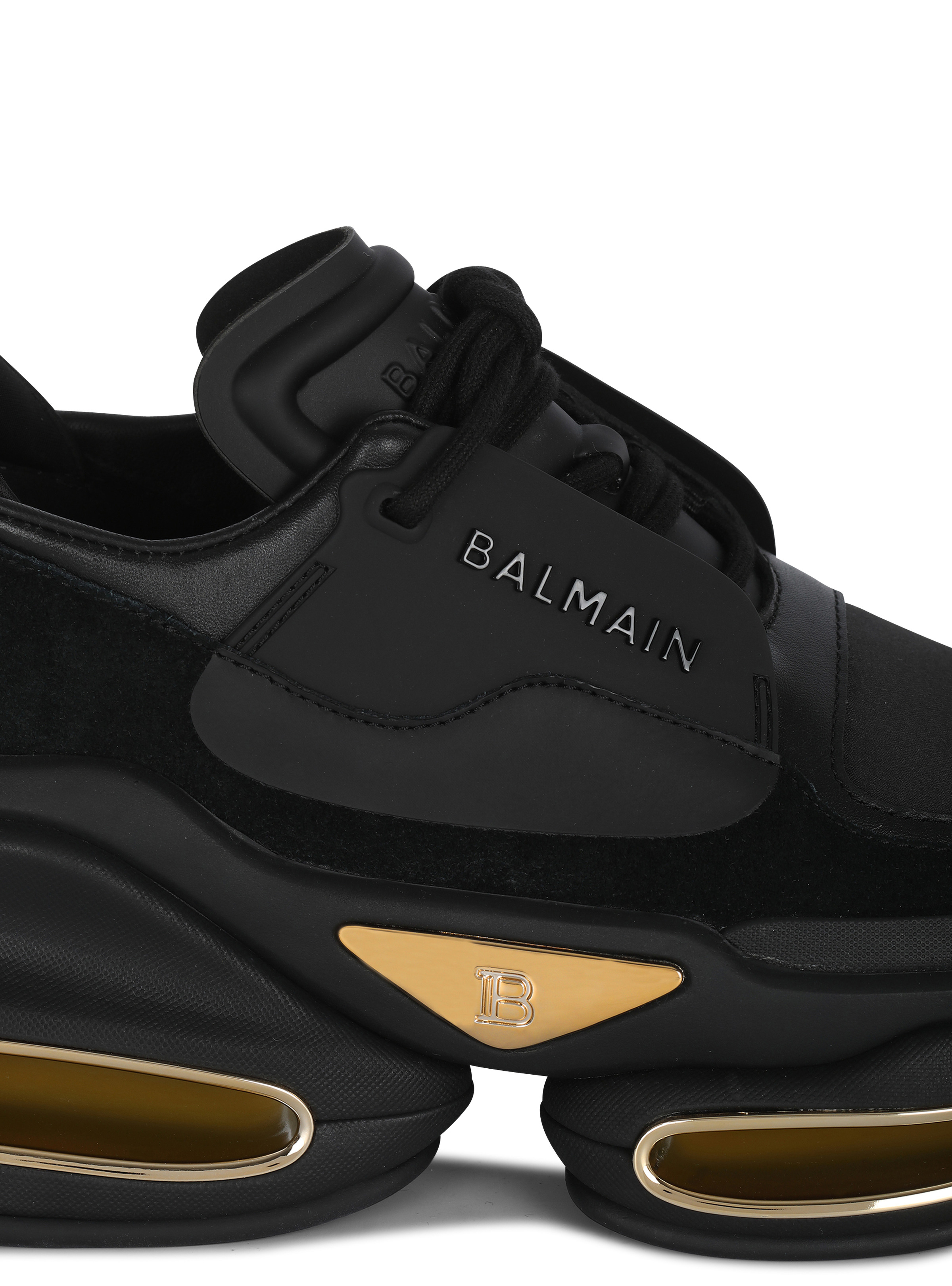 B-Bold low-top trainers in neoprene and suede - 6
